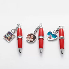 Load image into Gallery viewer, Mini Sublimation Charm Ballpoint Pen w/ Buckle Hook
