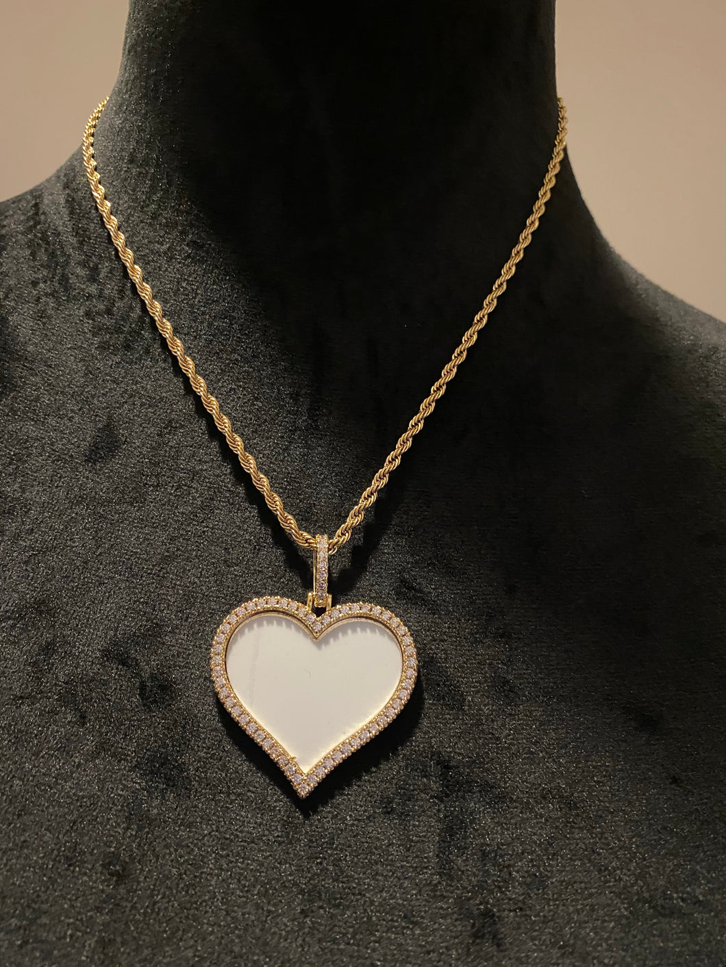 Sublimation Heart Necklace